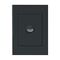 HPM VIVO 10A 1 Gang Vertical Rocker Switch Plate Dark Grey