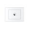 HPM VIVO 1 Gang Cat5e RJ45 Outlet Plate White