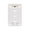 HPM VIVO 10A 3 Gang Vertical Rocker Switch Grid & Mechanism White