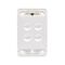 HPM VIVO 10A 4 Gang Vertical Rocker Switch Grid & Mechanism White