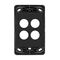 HPM VIVO 4 Gang Switch Grid Dark Grey