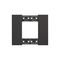 Bticino Living Now 2 Module Coverplate Black