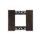 Bticino Living Now 2 Module Coverplate Walnut
