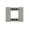 Bticino Living Now 2 Module Coverplate Steel