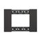 Bticino Living Now 3 Module Coverplate Black