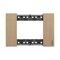 Bticino Living Now 3 Module Coverplate Oak