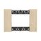 Bticino Living Now 3 Module Coverplate Gold