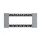 Bticino Living Now 6 Module Coverplate Moon