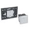 ARTEOR Gateway + Wireless Master Switch Mechanism - Horizontal 2 Module with Grid - Soft Aluminium