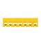 MEMOCAB - Markers for wiring numbers - colour code 2.5x2.5mm yellow number 4 slide-in pack of 600