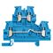 Viking 3 - 2 connections on 2 levels blue 0.25 to 4mm² rigid - 0.25 to 2.5mm² flexible - 5mm pitch