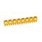CAB3 - Markers for terminal blocks and wiring 0.5 to 1.5mm² black letters on yellow background 0.5-1.5mm² letter O pack of 300