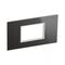 ARTEOR Square 3 Module Coverplate Reflective Black