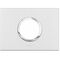 ARTEOR Round 2 Module Horizontal Coverplate + Frame White