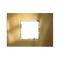 ARTEOR Square 2 Module Vertical Coverplate Brushed Gold