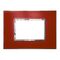 ARTEOR Square 3 Module Horizontal Coverplate Mirror Red