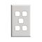 Excel - Grid & plate For 770 series mechanisms - 5 gang gloss white