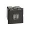 Bticino Living Now 5V 3A Type A 2 Module Dual USB Charger Mechanism