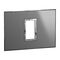 ARTEOR Square 1 Module Horizontal Coverplate Reflective Stainless Steel