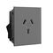 Excel Life - Horizontal single powerpoint mechanism 1 gang 10A 240V a.c. autoswitch urban grey