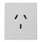 Excel Life - Horizontal single powerpoint mechanism 1 gang 10A 240V a.c. autoswitch white