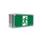Weatherproof 24m LED Exit sign - single sided running man straight with NiMh battery - DALI