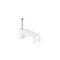 HPM Flat Type Cable Clips 7mm White- 20 Pack
