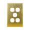 Brushed Brass Cover Plate 5 Gang Switch GEO