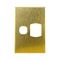 Brass Cover Plate Single GPO Vertical LUNA
