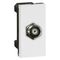 Arteor modular - TV socket F-type cable & pay TV 0-2.4GHz 1 module white