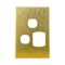 Metal Cover Plate Single Power Point with Extra Switch – VERTICAL