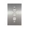 Stainless Steel Light Switch 3 Gang Vertical