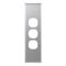 Metal Cover Plate 3 Gang Architrave