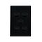 Light Switch 5 Gang – VERTICAL BLACK