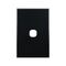 Grid Plate 1 Gang – BLACK