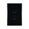 2 Gang Wall Switch Vertical Black GEO