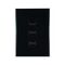 Light Switch 3 Gang – VERTICAL BLACK