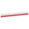 Starfix - ferrule with insulating flange single - supplied in strips 1mm² 15mm long red pack of 1000