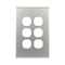Aluminium Cover Plate for 6 Gang Switch GEO