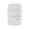 Single Power Point with 2 Extra Switches – VERTICAL