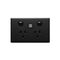 Excel Life 10A Double Powerpoint with Integrated USB Dual Type A Chargers Matt Black