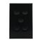 Light Switch 5 Gang – MATTE BLACK VERTICAL