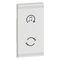 Arteor - MyHOME - Square key cover BUS/SCS - sound source selection - 1 module - white