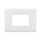 ARTEOR Square 3 Module Horizontal Coverplate White