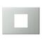 ARTEOR Square 2 Module Horizontal Coverplate Pearl Aluminium