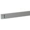 Transcab - Cable grey duct with cover - 2 metre length 100x40mm 2m 12.5mm finger DIN pitch with cover grey