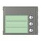 Bticino Sfera Robur Single Column 3 Pushbutton Front Cover Plate Allstreet