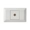 Como - Horizontal TV socket A/V socket 1 gang Pal to F type white