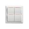 Como - Vertical switch 4 gang 10A 240V a.c. with red line white
