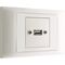 Excel Life - Common plate - USB outlet Type A white
